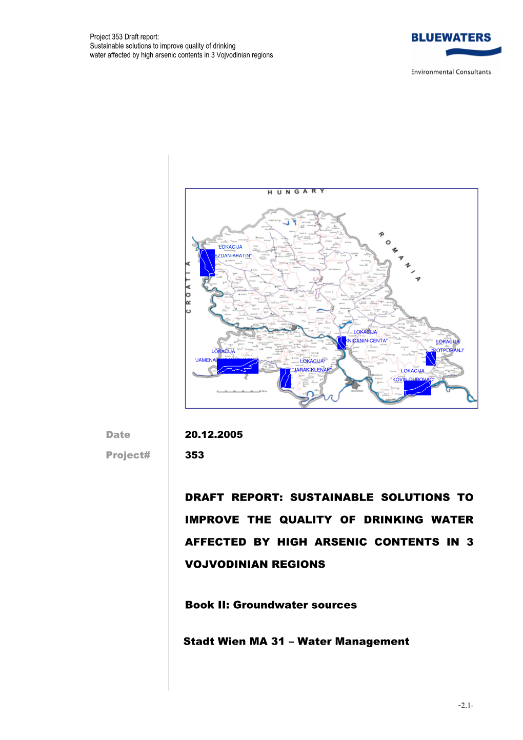 Draft Report: Sustainable Solutions to Improve The