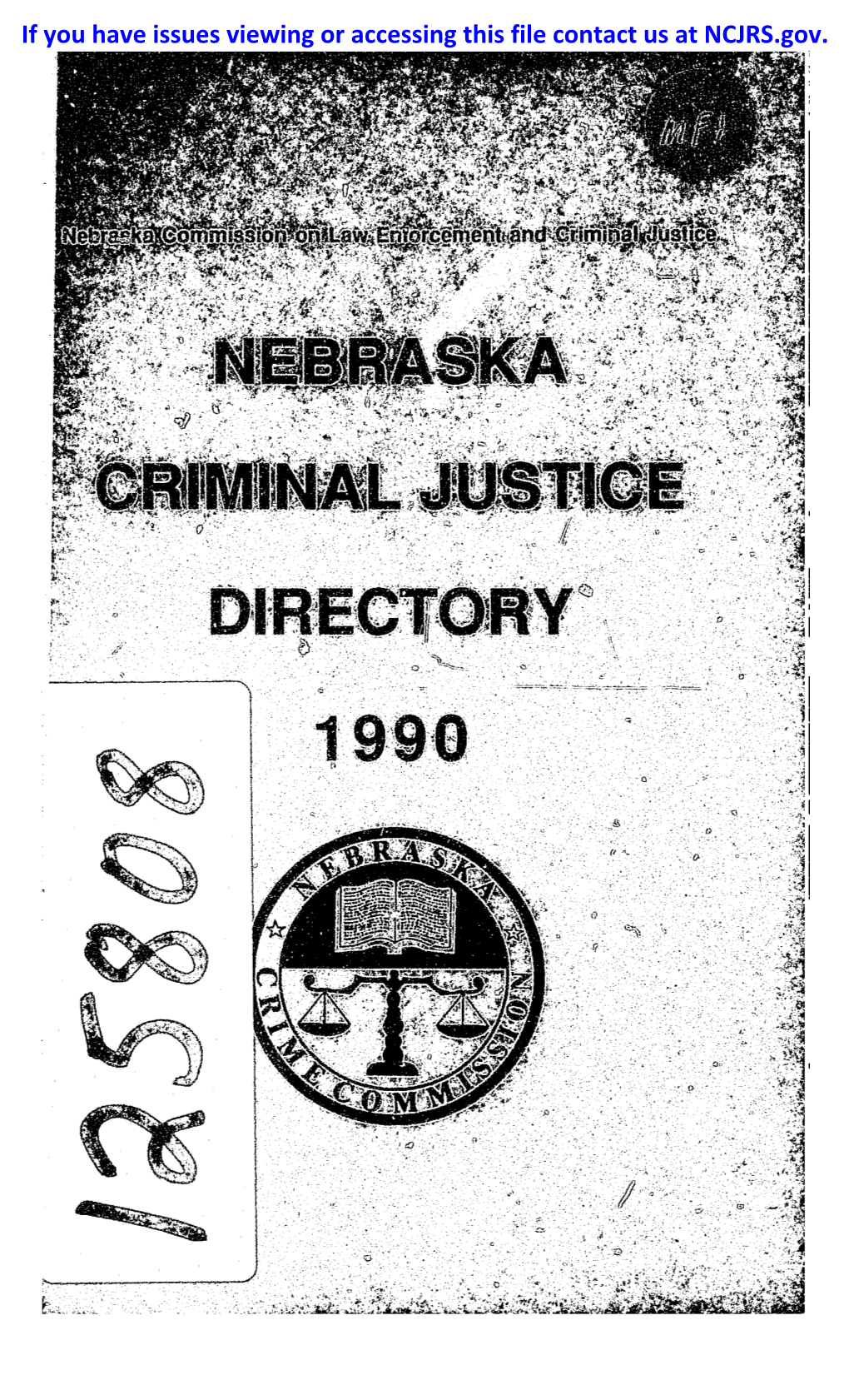 Nebraska Criminal Justice Directory