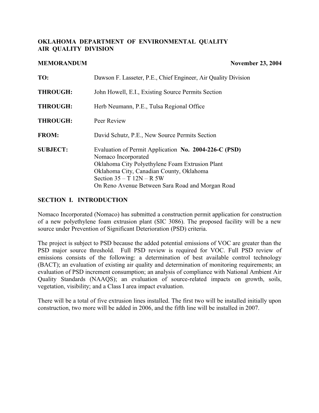 Oklahoma Department of Environmental Quality s27