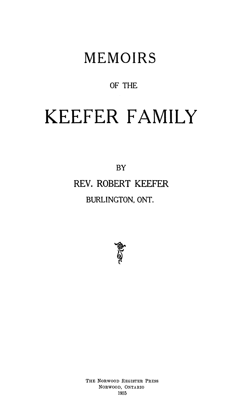 Keefer Family