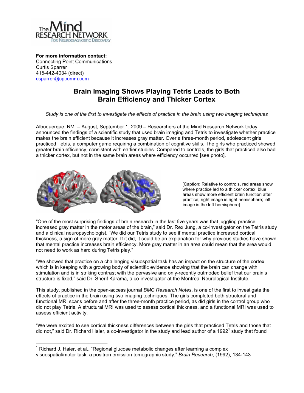 Brain Imaging Shows Playing Tetris Leads to Both Brain Efficiency and Thicker Cortex