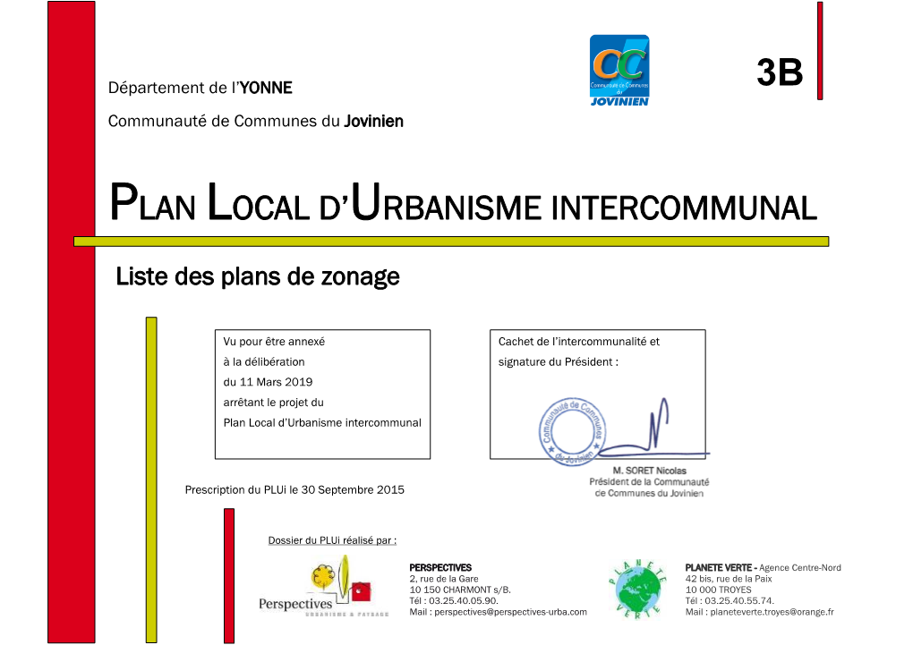 Plan Local D'urbanisme Intercommunal