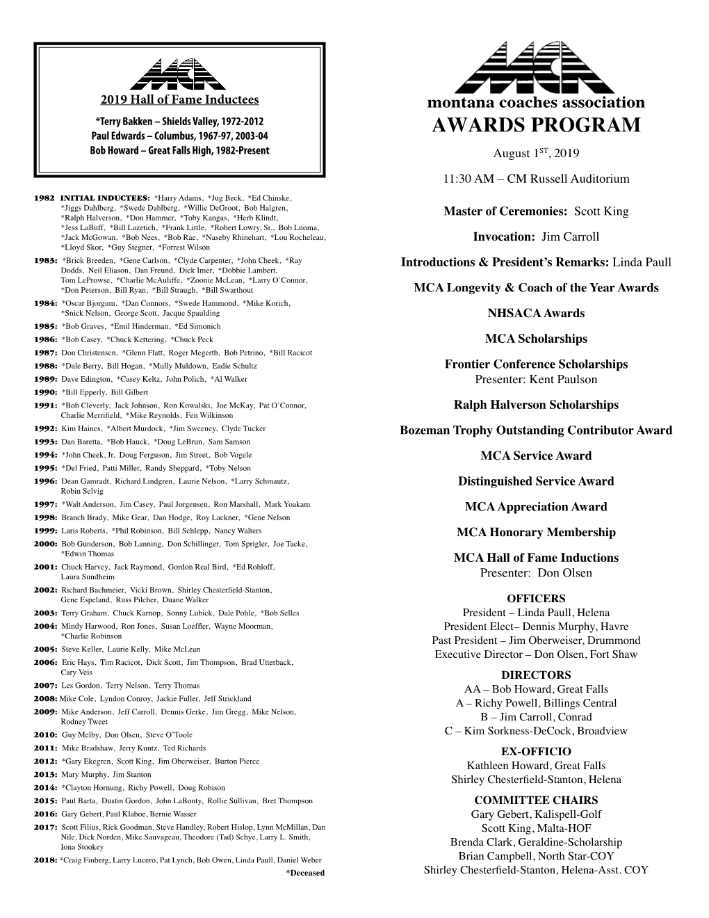 Awards Program