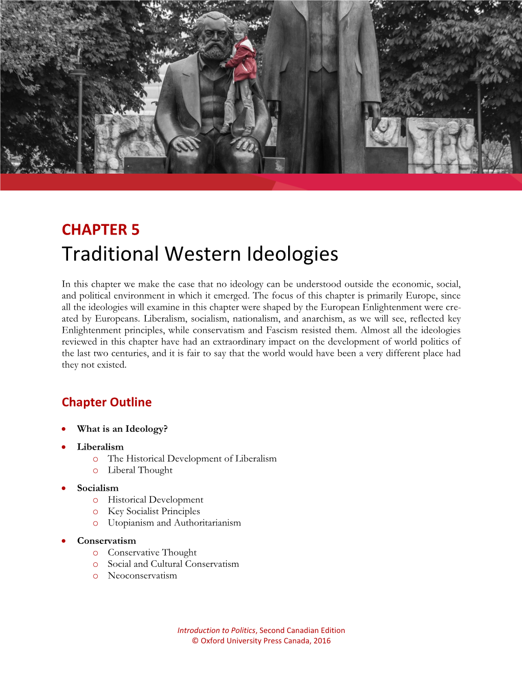 CHAPTER 5 Traditional Western Ideologies