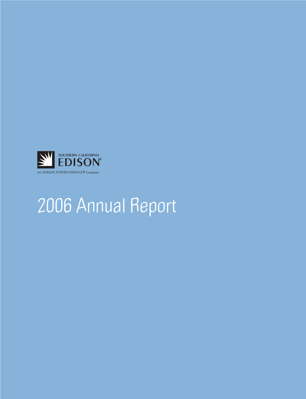 2006 Annual Report Southern California Edison Company