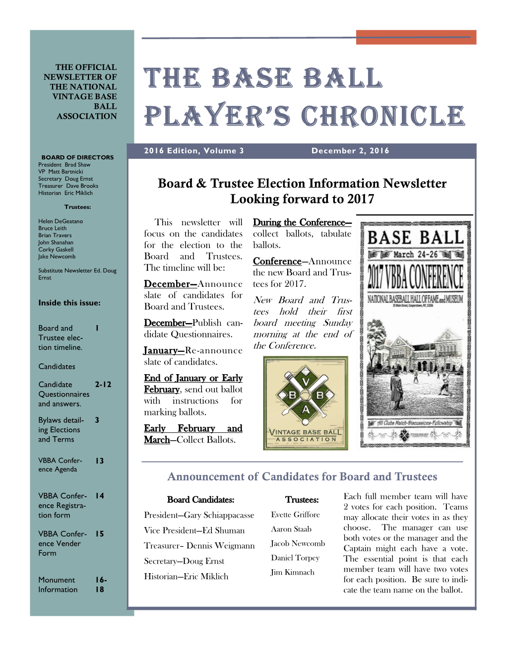 The Base Ball Player's Chronicle