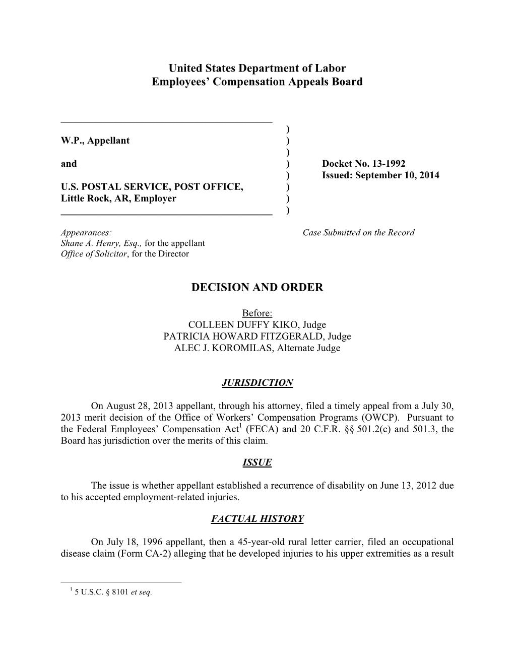 13-1992 ) Issued: September 10, 2014 U.S