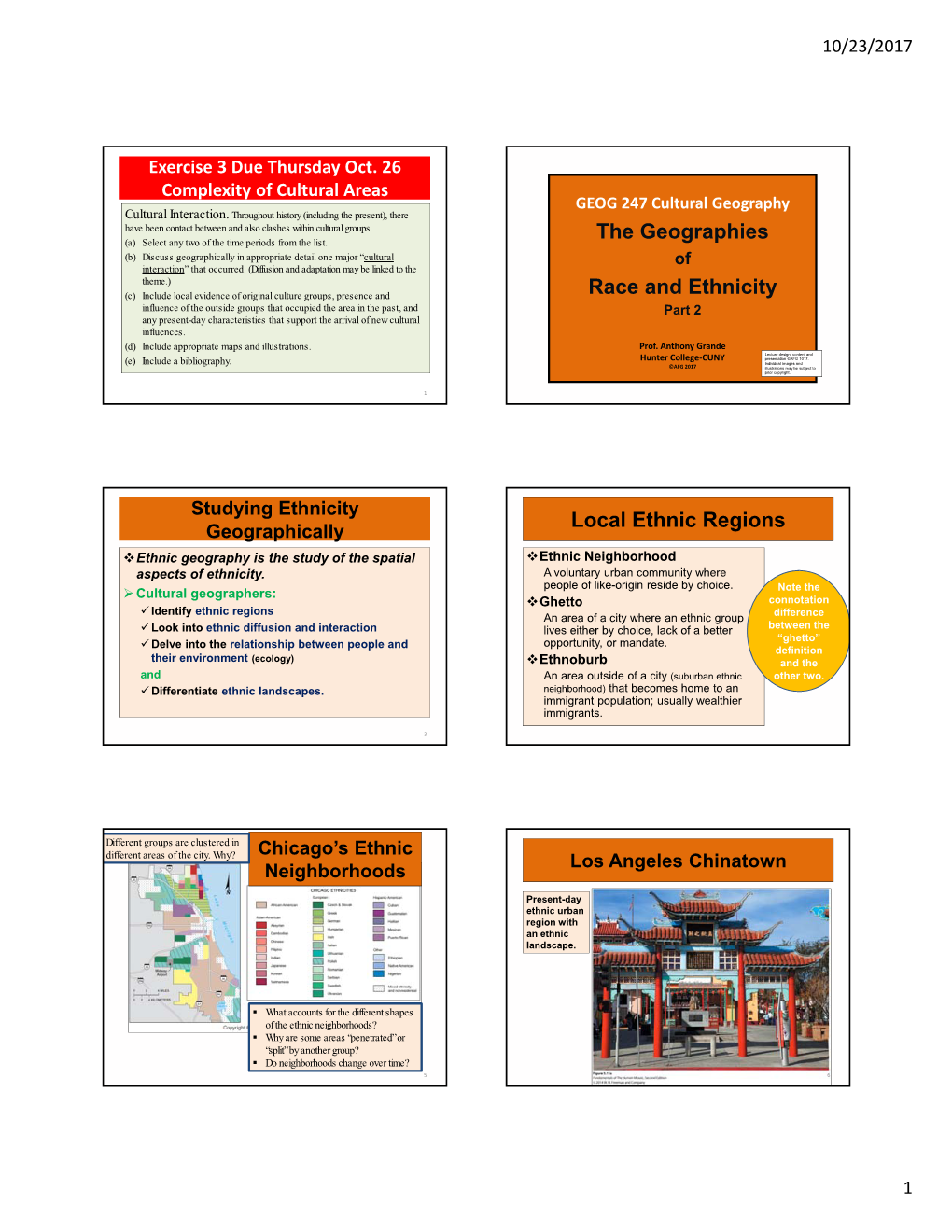 The Geographies Race and Ethnicity Local Ethnic Regions