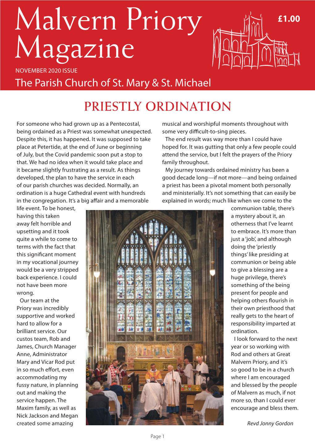 November 2020 ISSUE the Parish Church of St