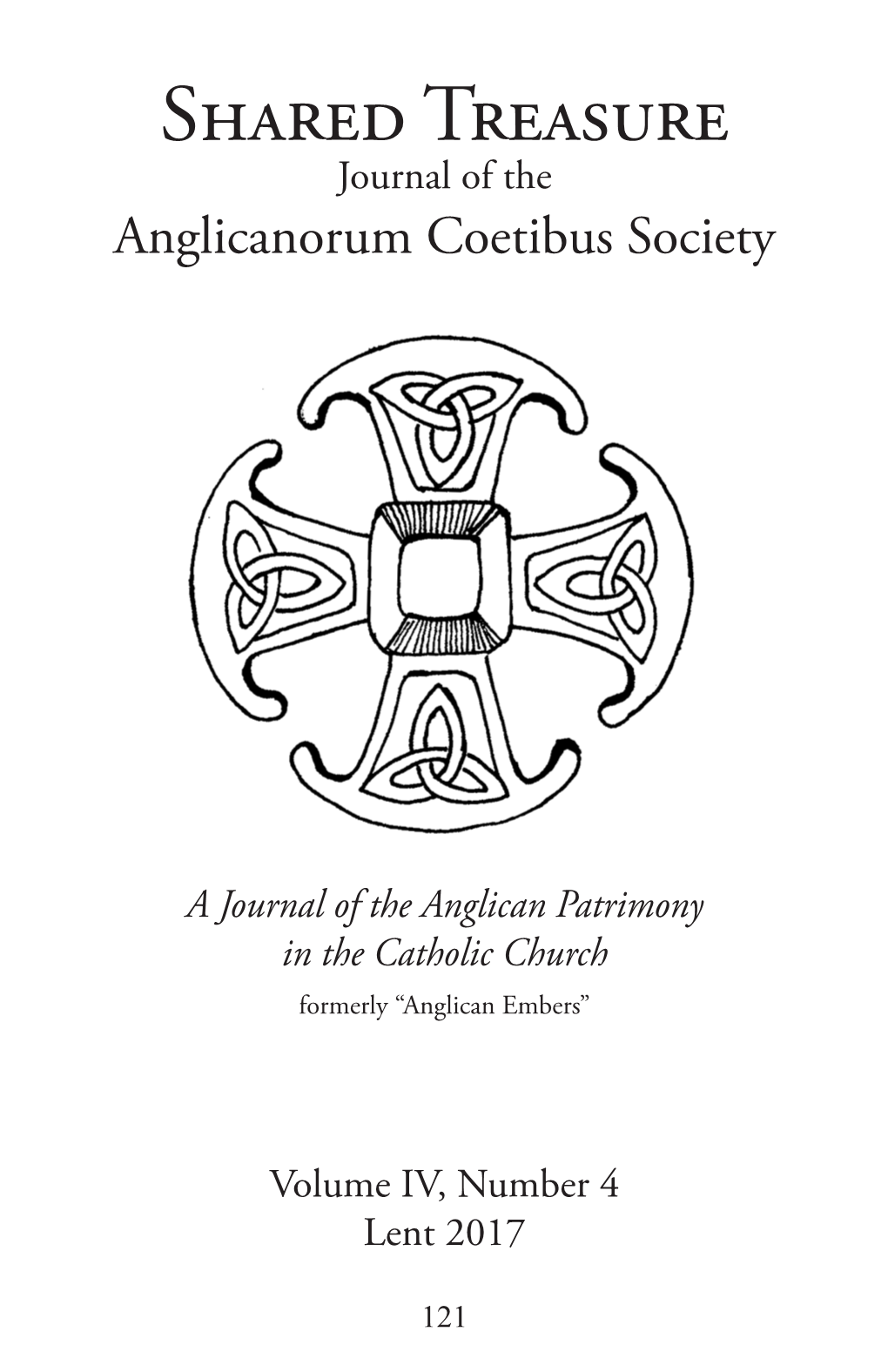 Shared Treasure Journal of the Anglicanorum Coetibus Society