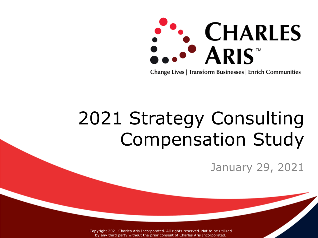 2021 Strategy Consulting Compensation Study