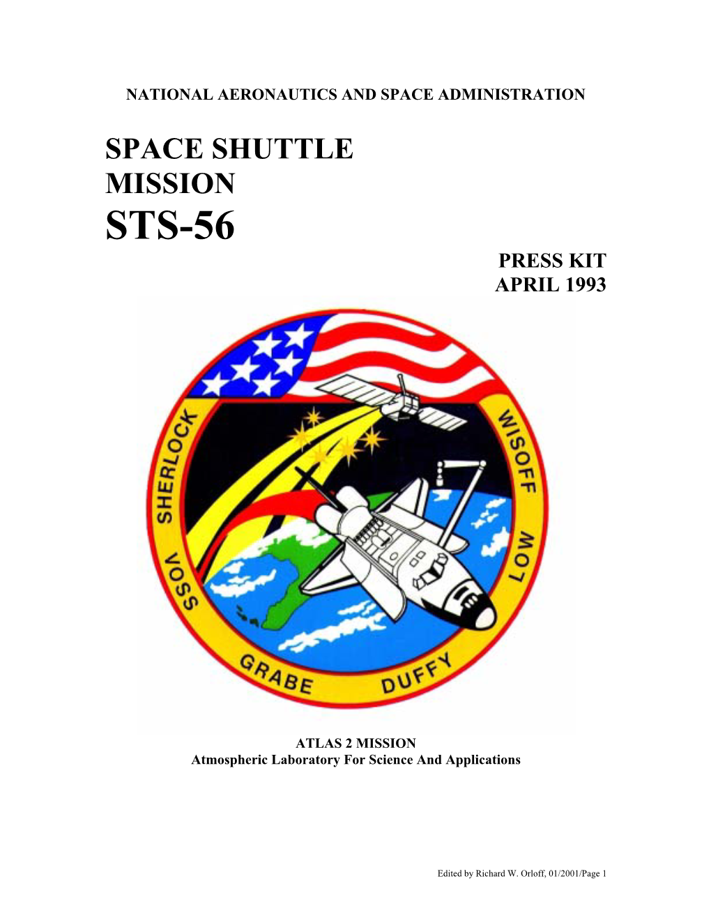 Sts-56 Press Kit April 1993