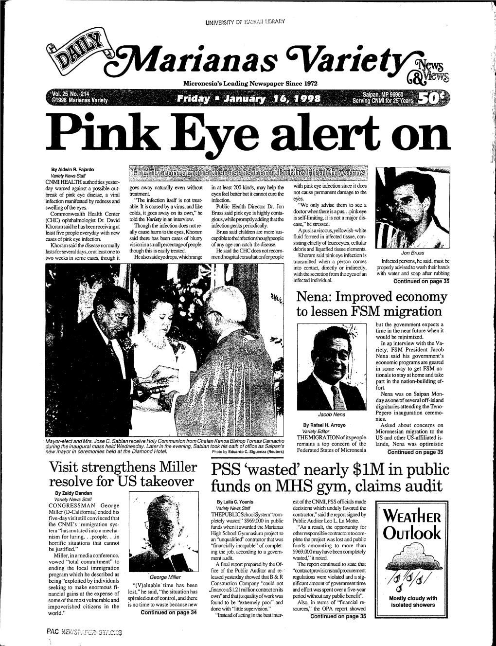 Arianas %Riet~~ Micronesia's Leading Newspaper Since 1972 ~ Ews On
