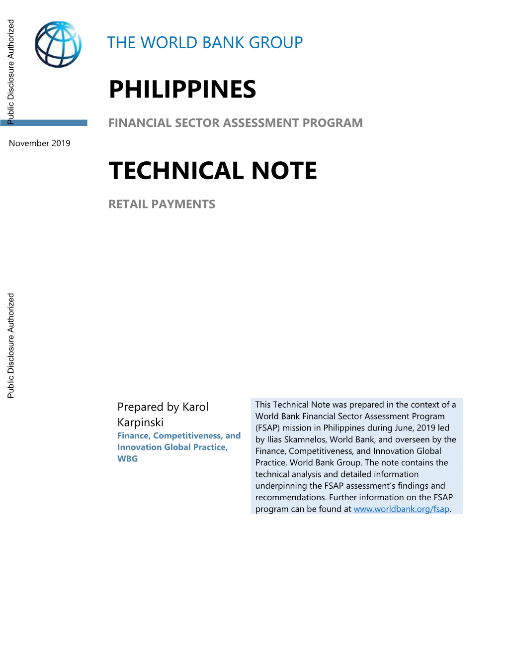 III. Assessment of the Retail Payments Landscape in the Philippines