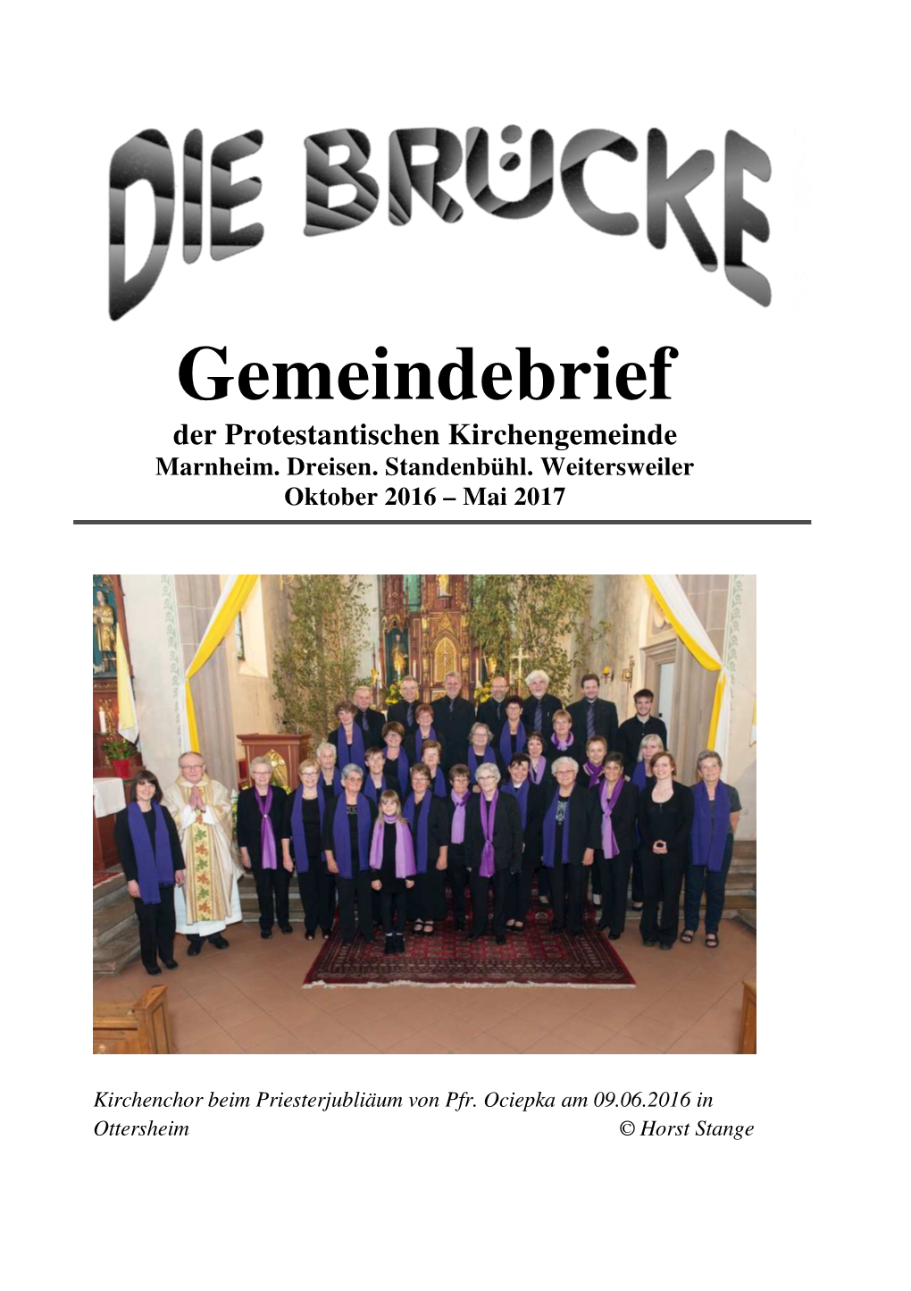 Gemeindebrief Der Protestantischen Kirchengemeinde Marnheim
