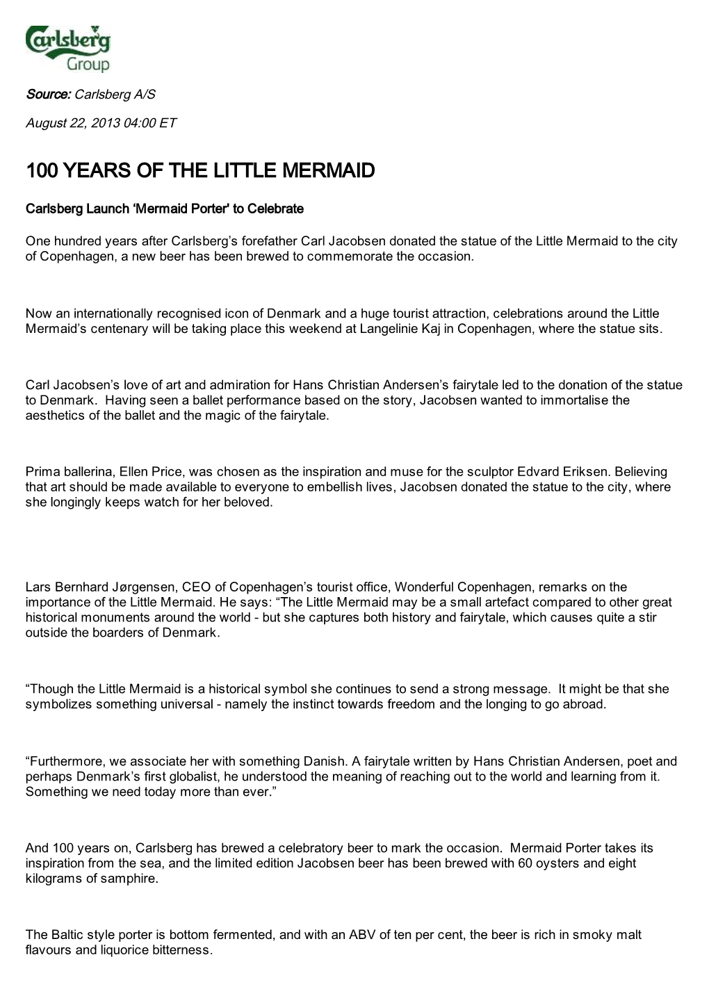 100 Years of the Little Mermaid