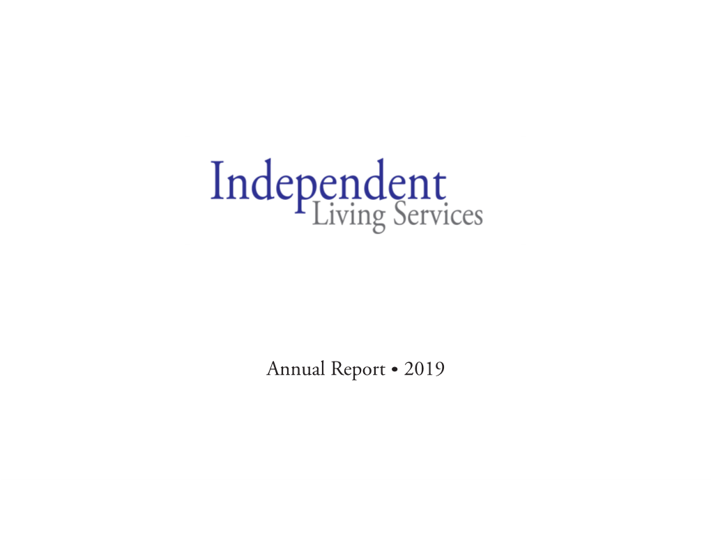 2019 Annual Report for Independent Living Services