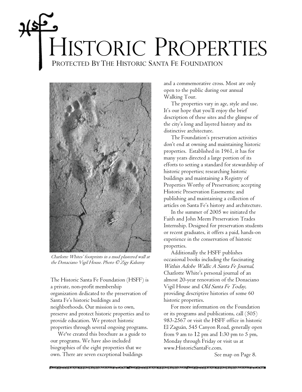 Historic Properties Protected by T He Historic Santa Fe Foundation