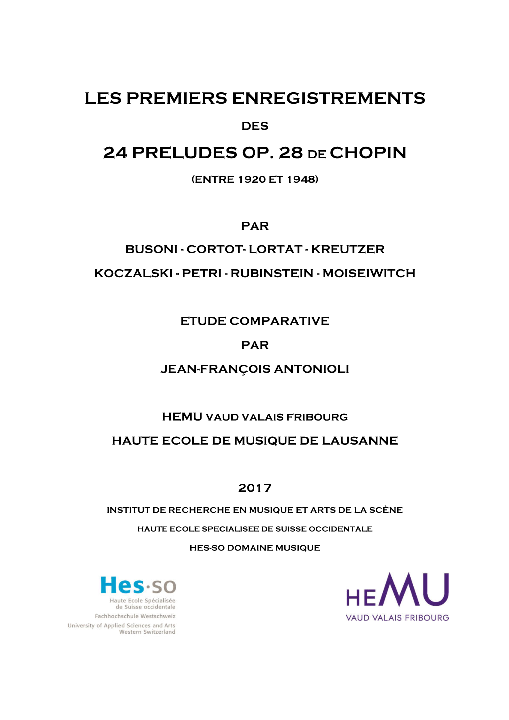24 Preludes Op. 28 De Chopin