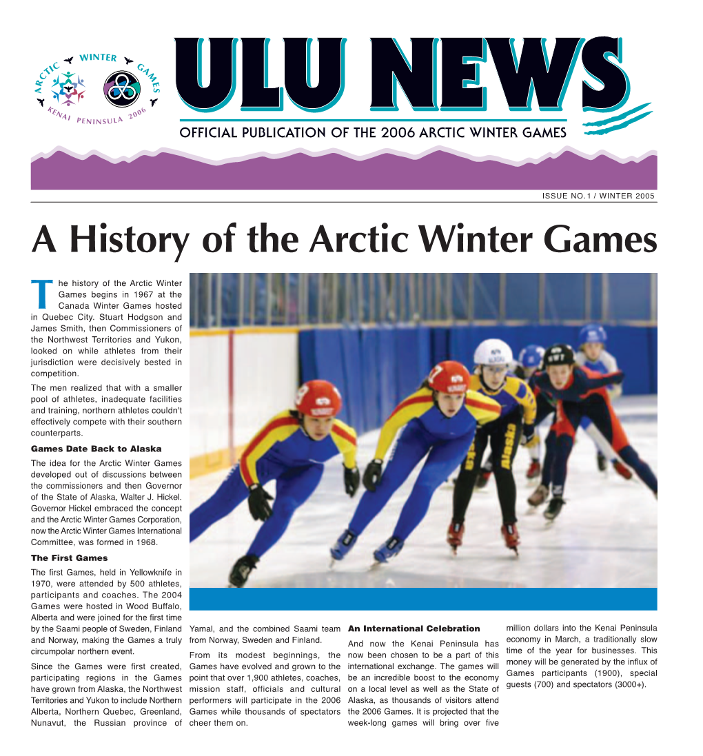 A History of the Arctic Winter Games