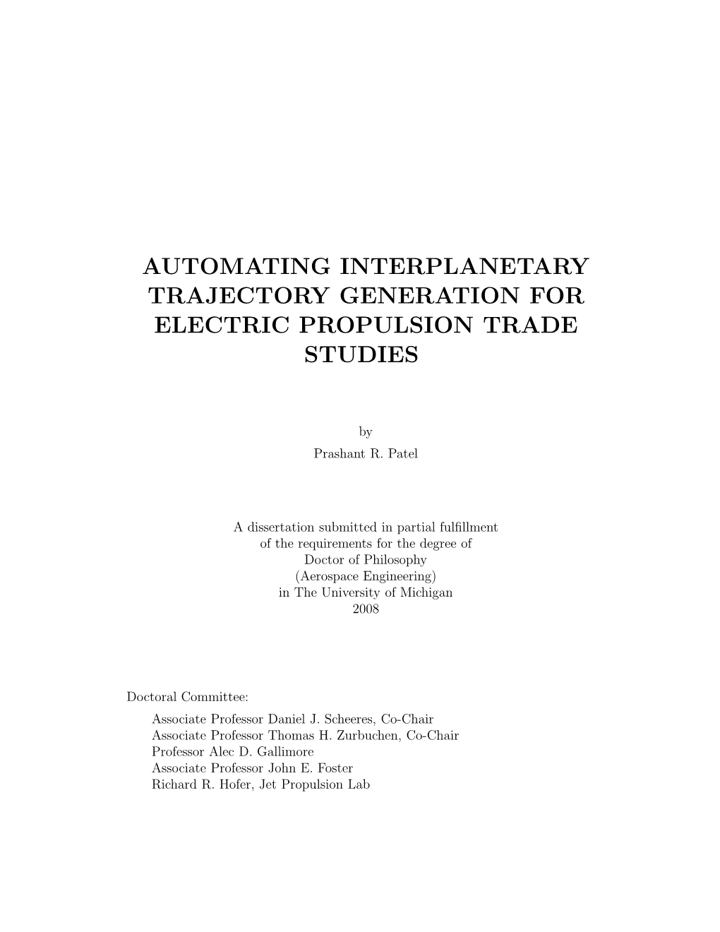 Automating Interplanetary Trajectory Generation for Electric Propulsion Trade Studies