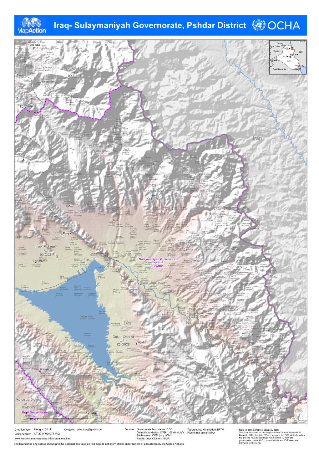 Iraq- Sulaymaniyah Governorate, Pshdar District