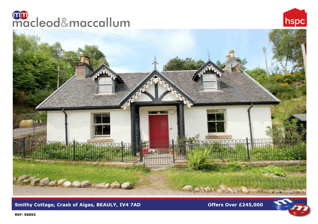 Smithy Cottage, Crask of Aigas, BEAULY, IV4 7AD Offers Over £245,000