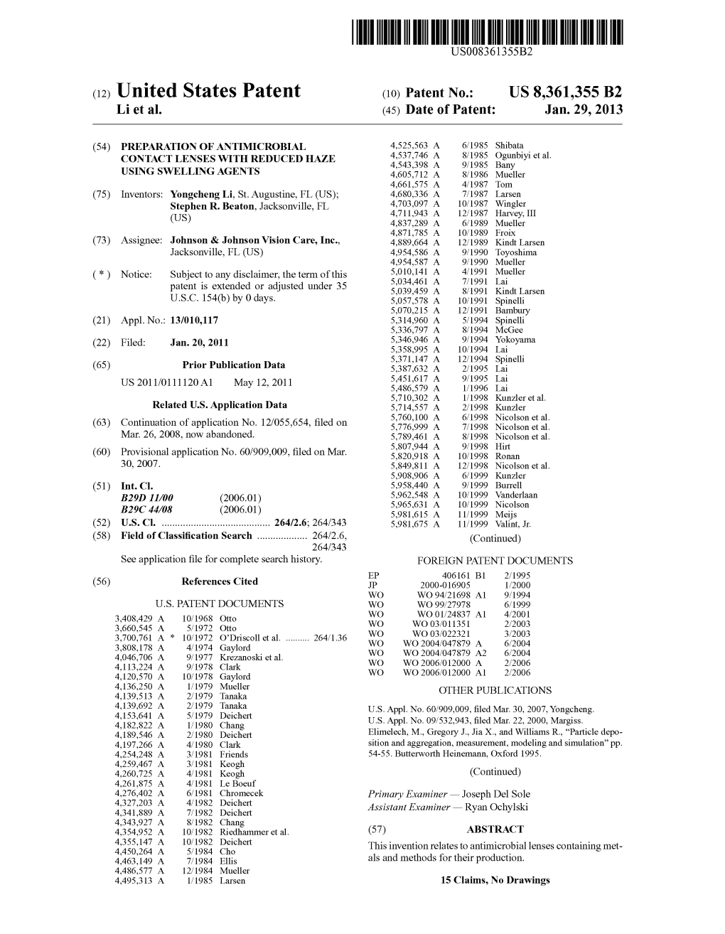 (12) United States Patent (10) Patent No.: US 8,361,355 B2