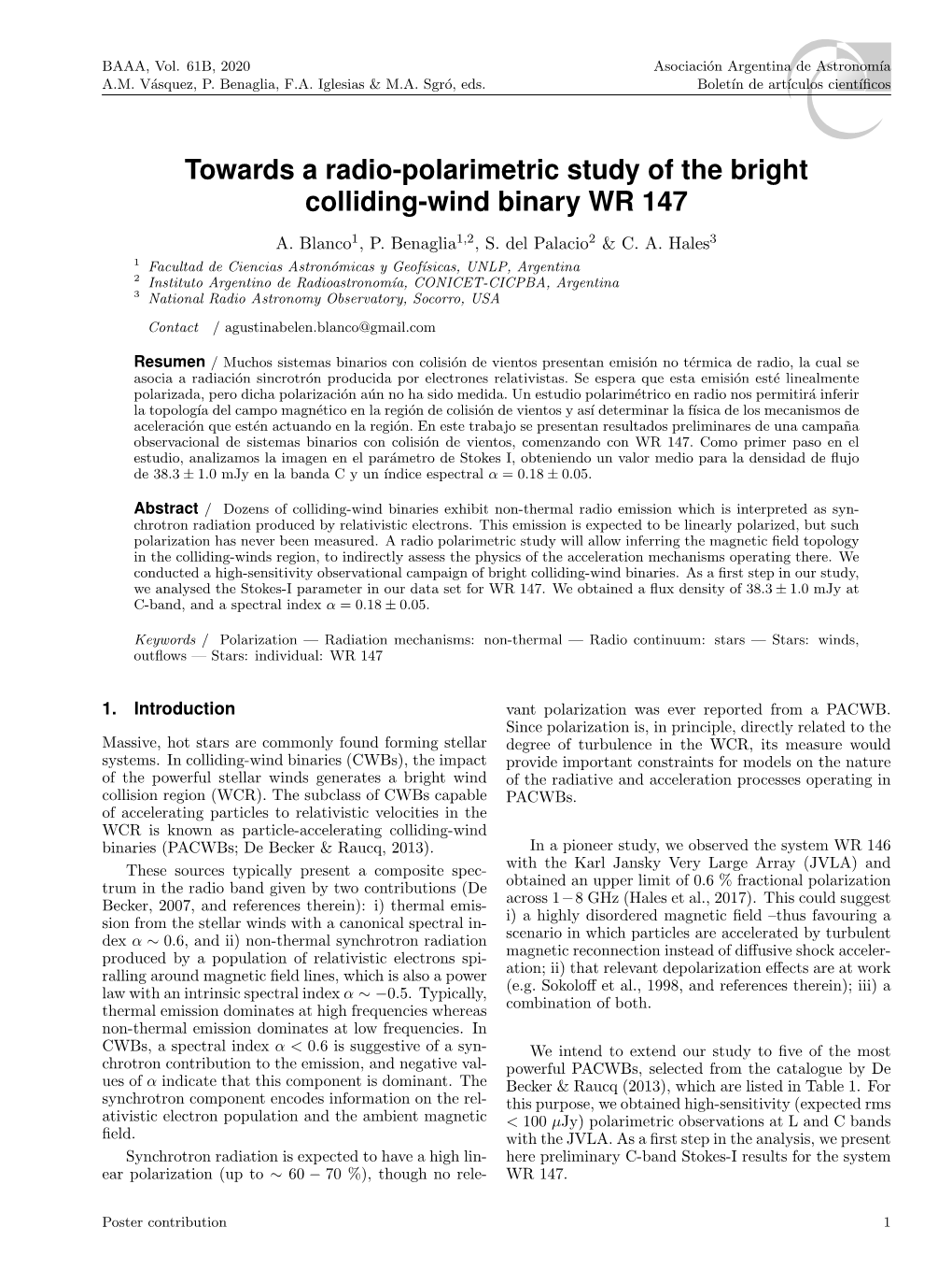 Towards a Radio-Polarimetric Study of the Bright Colliding-Wind Binary WR 147