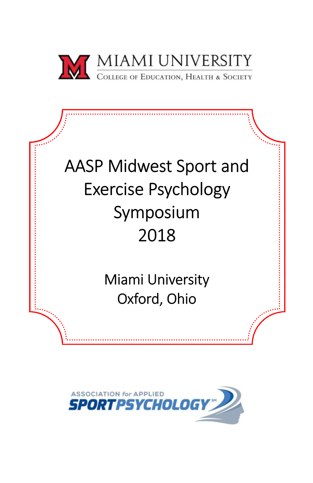 AASP Midwest Sport and Exercise Psychology Symposium 2018