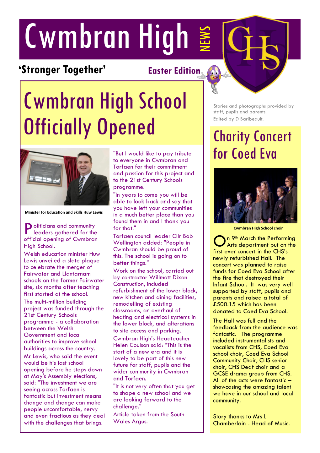 Cwmbran High School Officially Opened