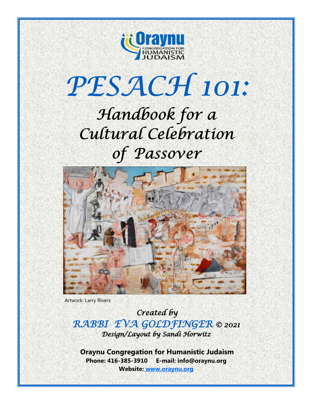 Passover Handbook 2021