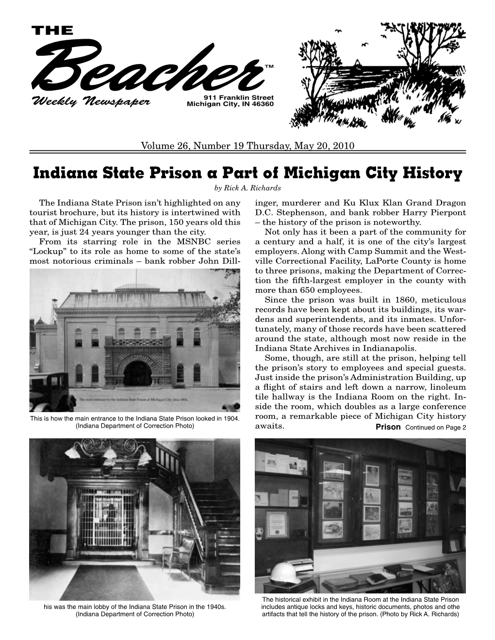 Indiana State Prison a Part of Michigan City History by Rick A