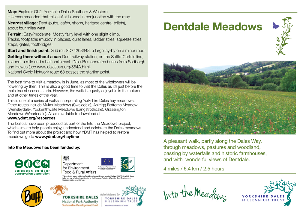 Download the Dentdale Meadows Walk Guide