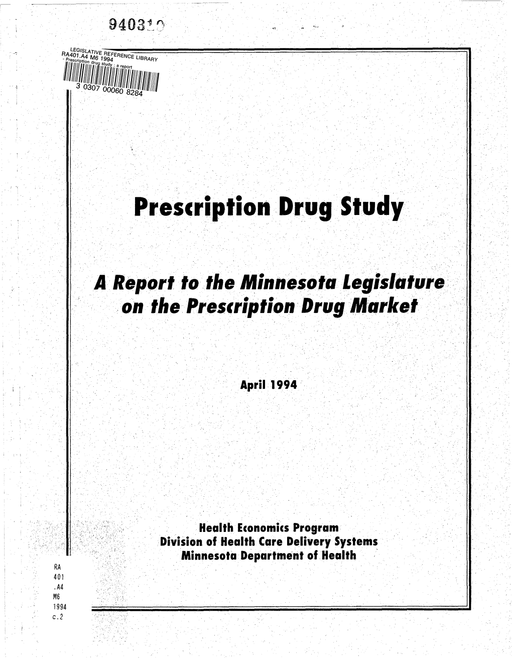 Prescription Drug Study