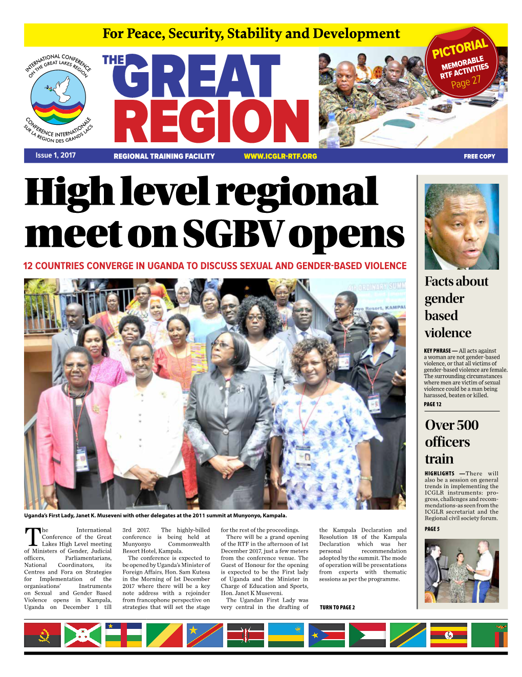 High Level Regional Meet on SGBV Opens 12 Countries Converge in Uganda to Discuss SEXUAL and GENDER-BASED VIOLENCE Facts About Gender Based Violence
