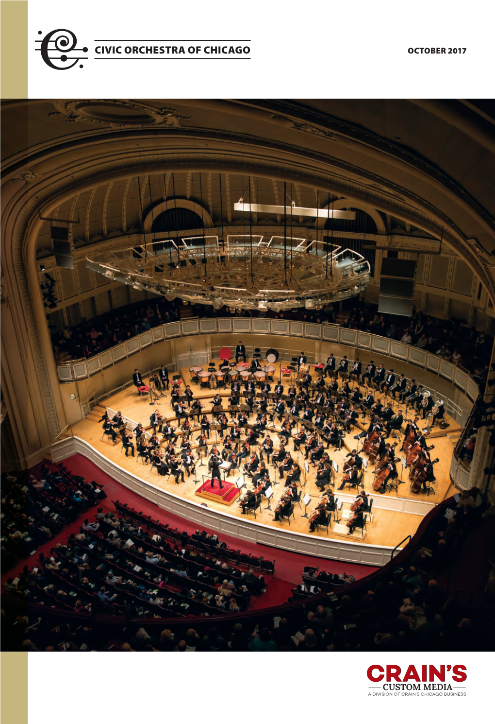 Civic Orchestra of Chicago October 2017 Above All Else Seek Beauty