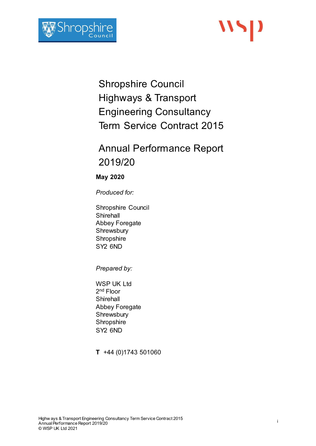 Shropshire Council Highways & Transport Engineering Consultancy