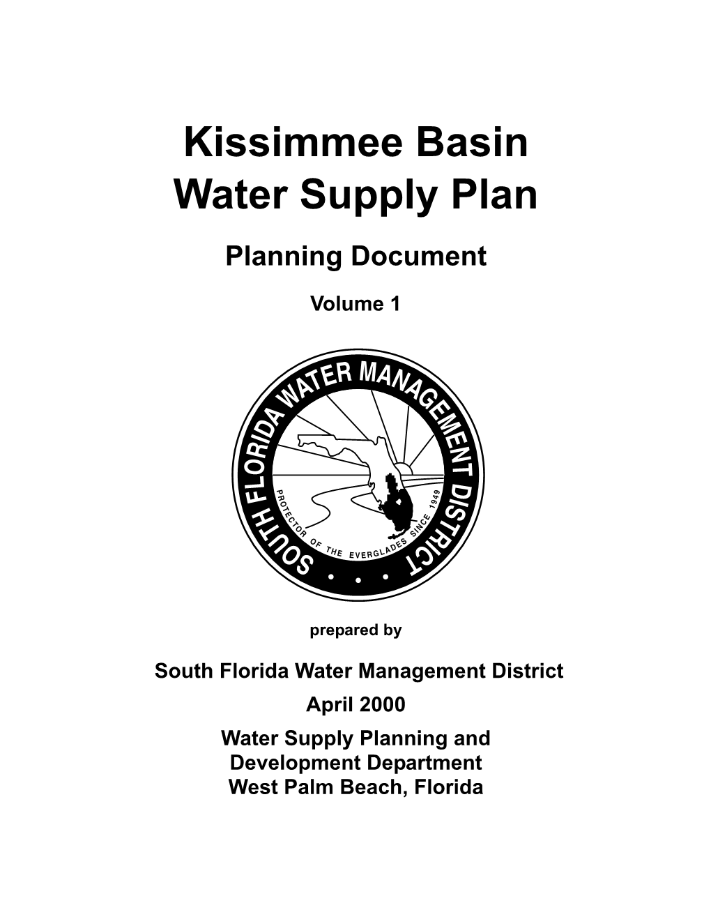 Kissimmee Basin Water Supply Plan Planning Document