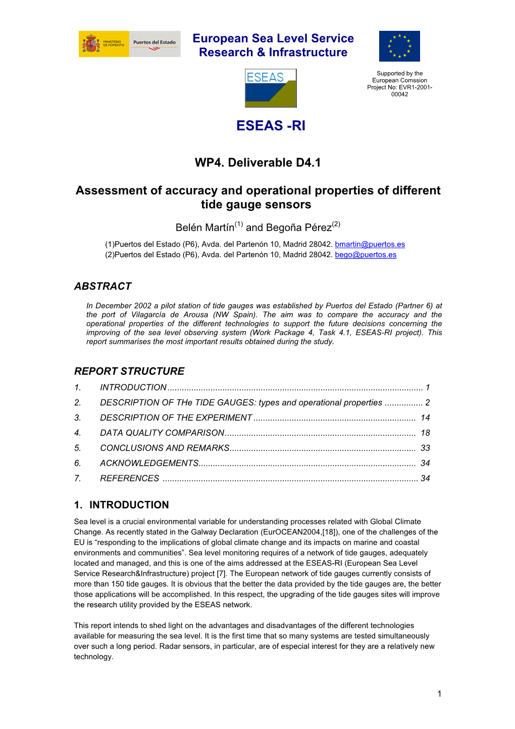 Assessment of Accuracy and Operational Properties of Different Tide Gauge Sensors