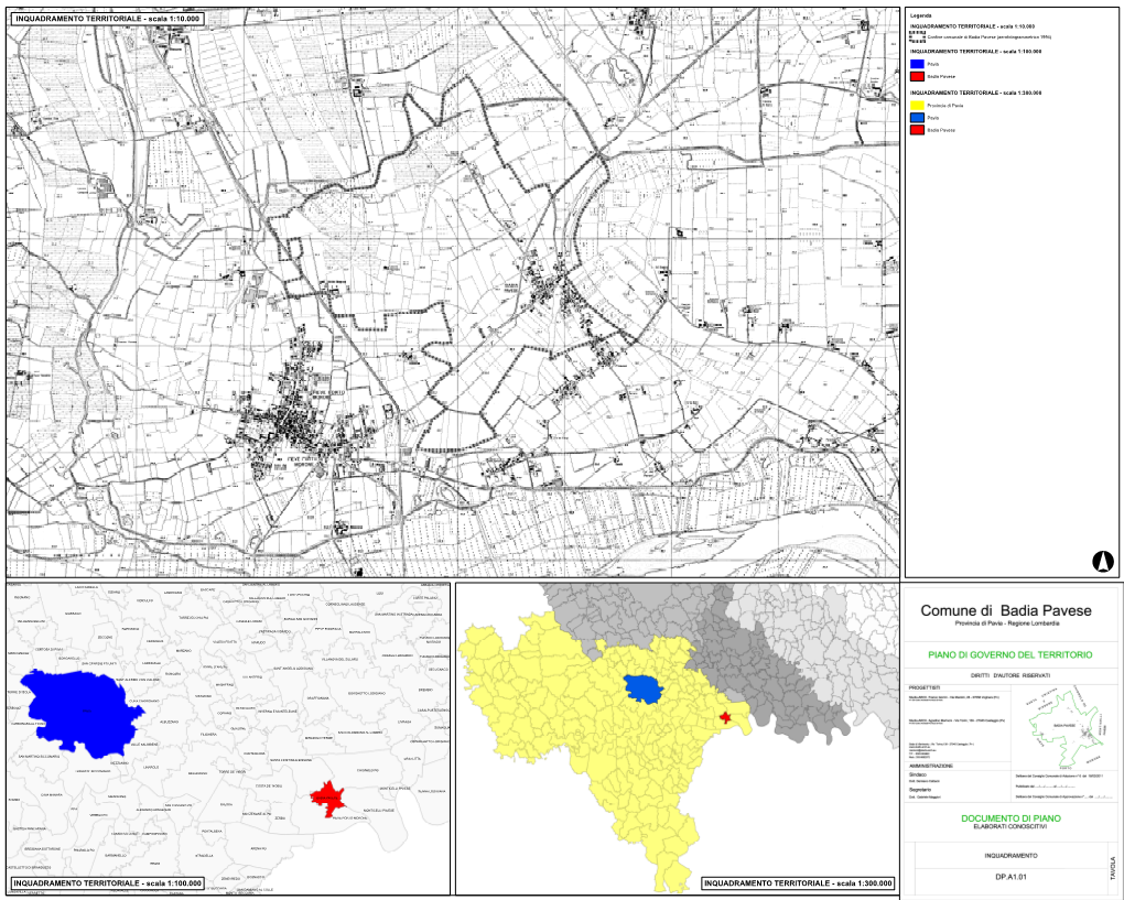 INQUADRAMENTO TERRITORIALE - Scala 1:10.000 INQUADRAMENTO TERRITORIALE - Scala 1:10.000