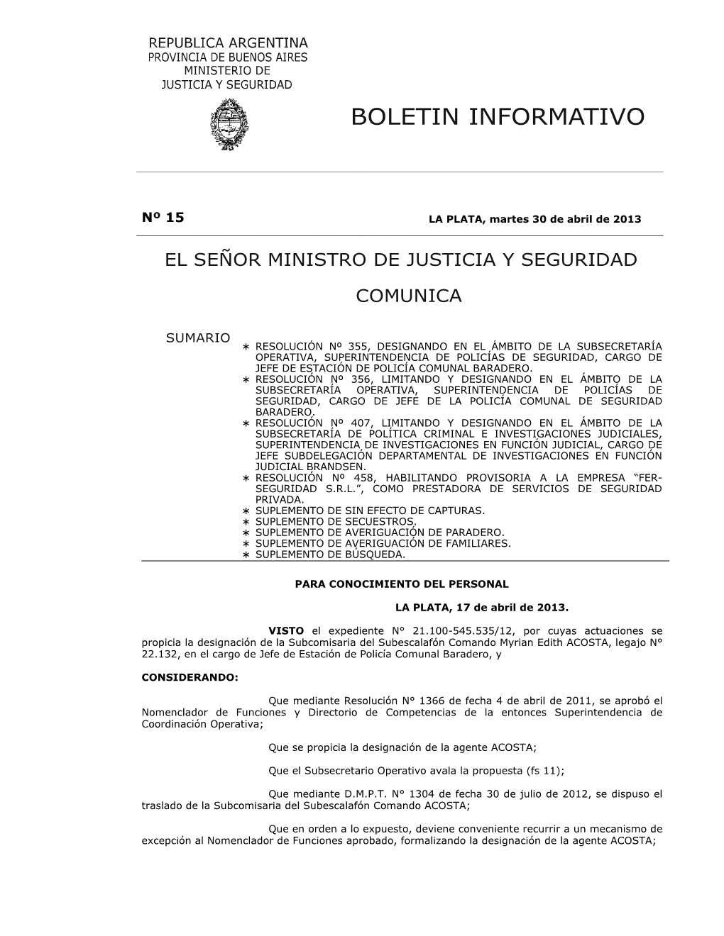 Boletin Informativo