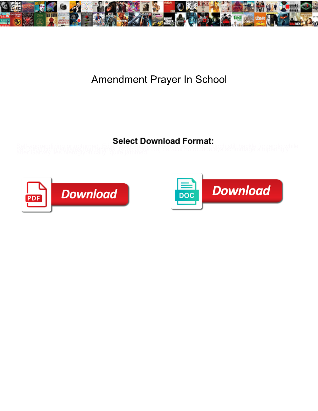 Amendment Prayer in School