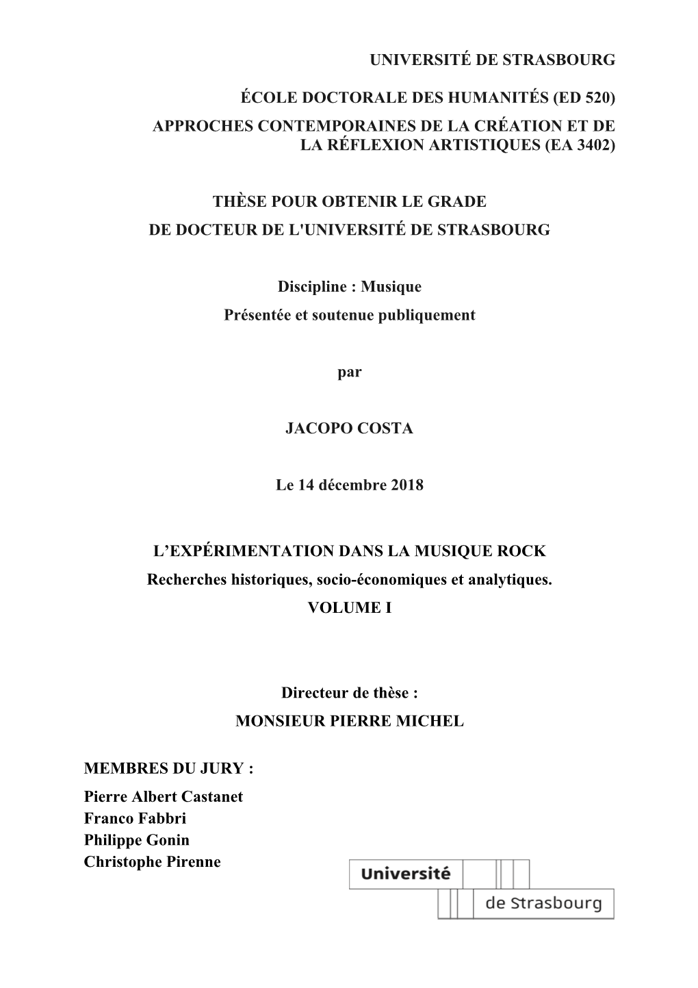 Ed 520) Approches Contemporaines De La Création Et De La Réflexion Artistiques (Ea 3402)