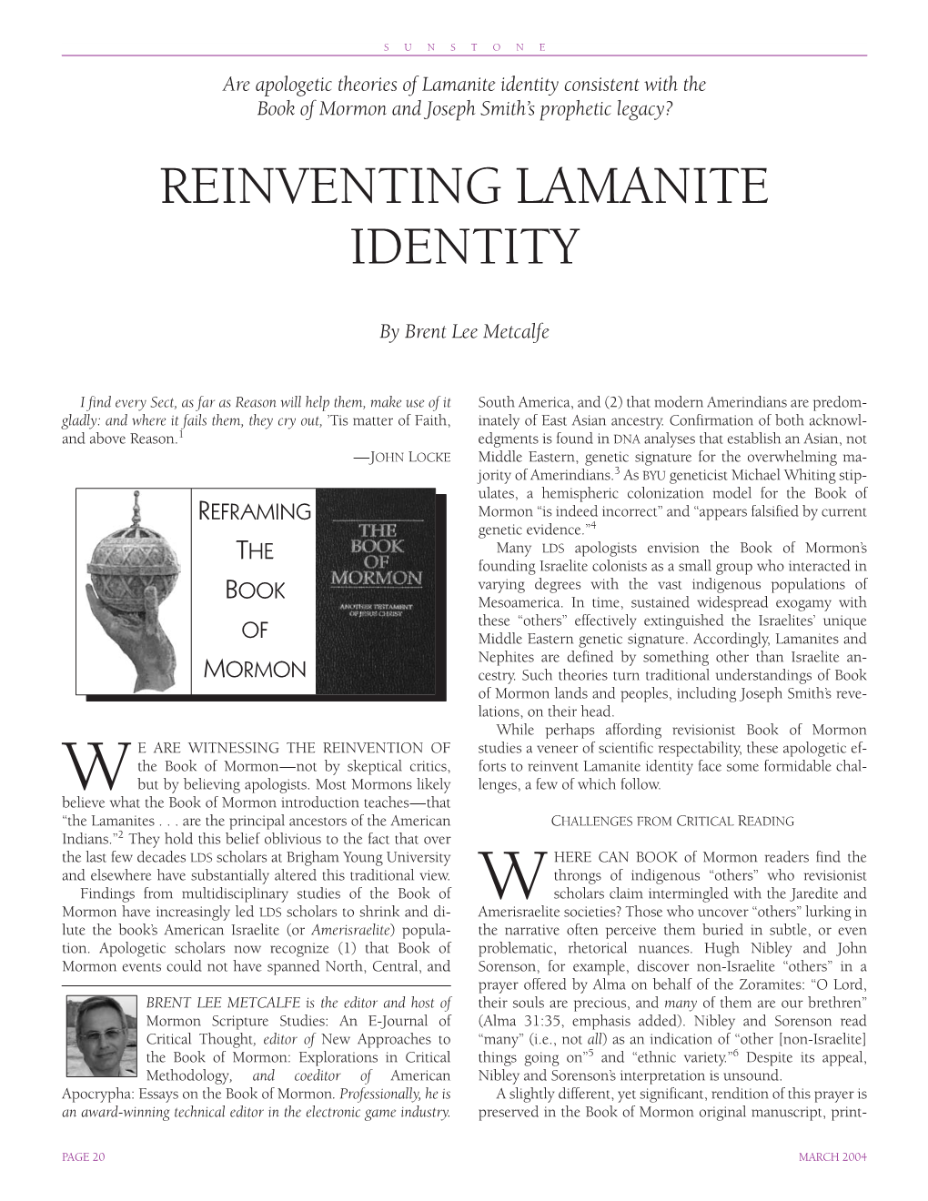 Reinventing Lamanite Identity