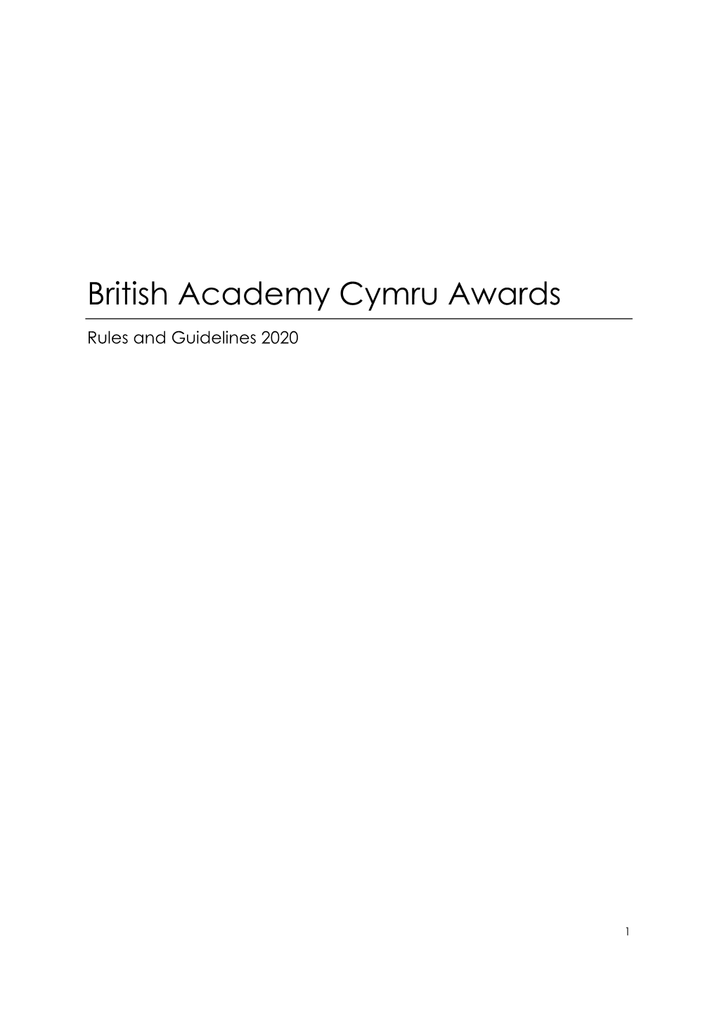 British Academy Cymru Awards