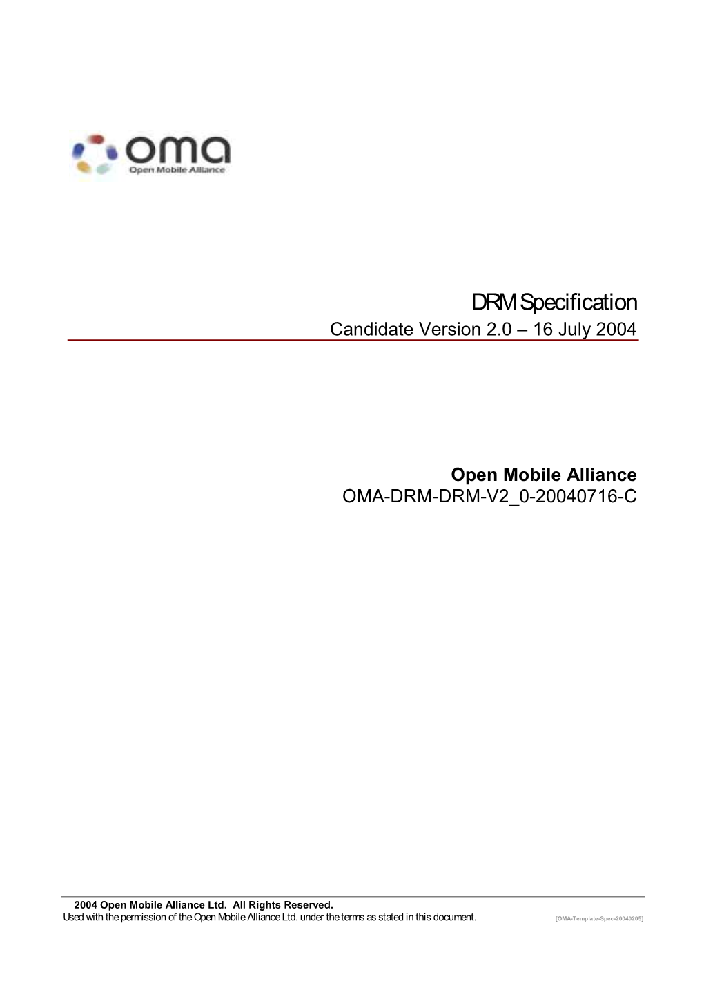 OMA Specification