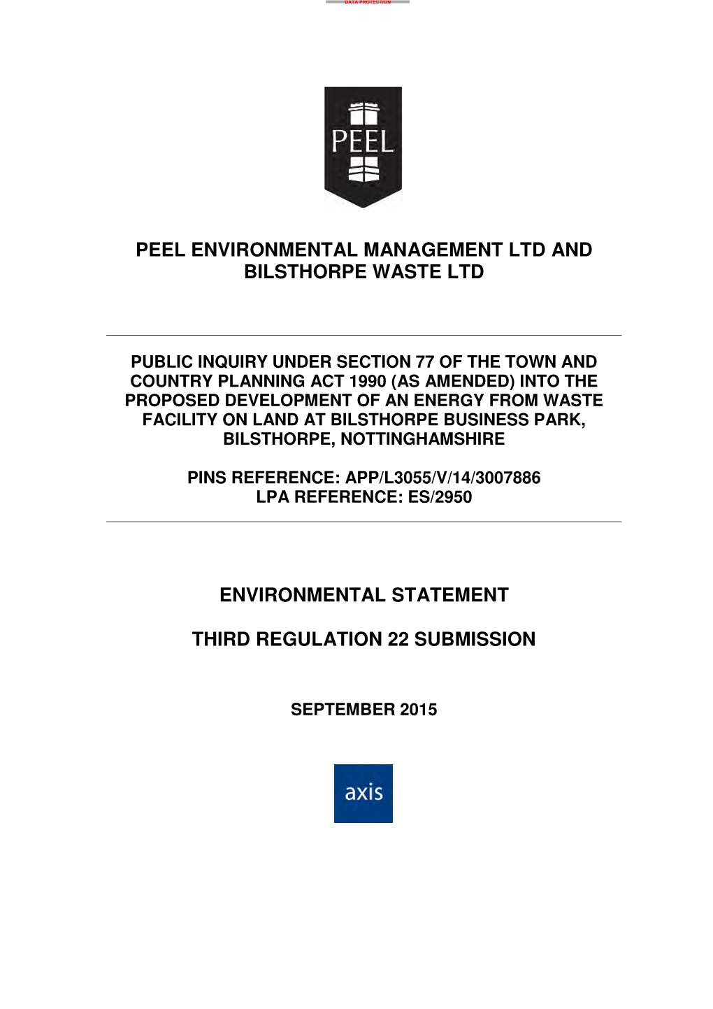 Peel Environmental Management Ltd and Bilsthorpe Waste Ltd