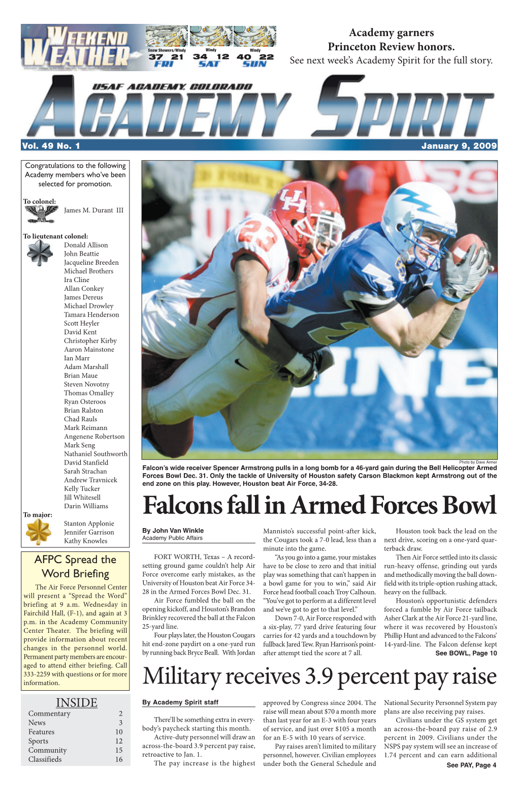 Falcons Fall in Armed Forces Bowl