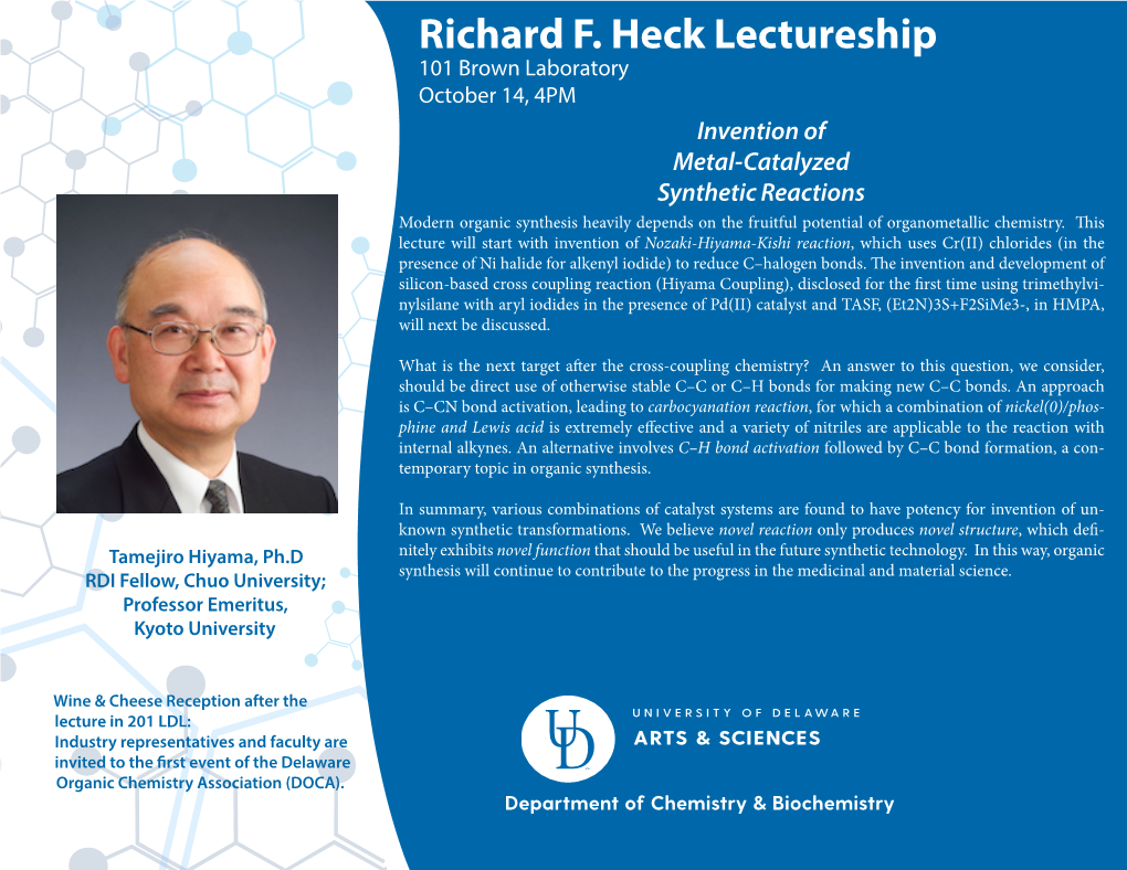 Richard F. Heck Lectureship